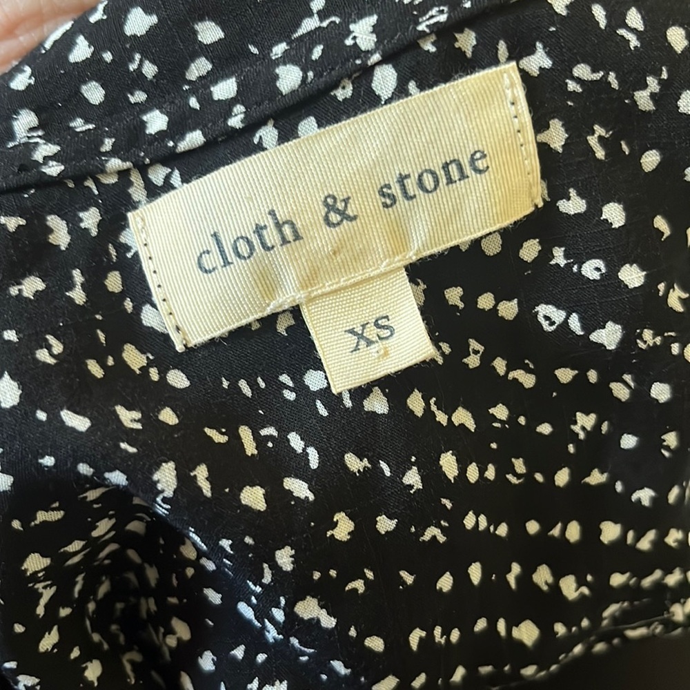 CLOTH & Stone Neck Tie Blouse Shirt XS - Picture 2 of 10